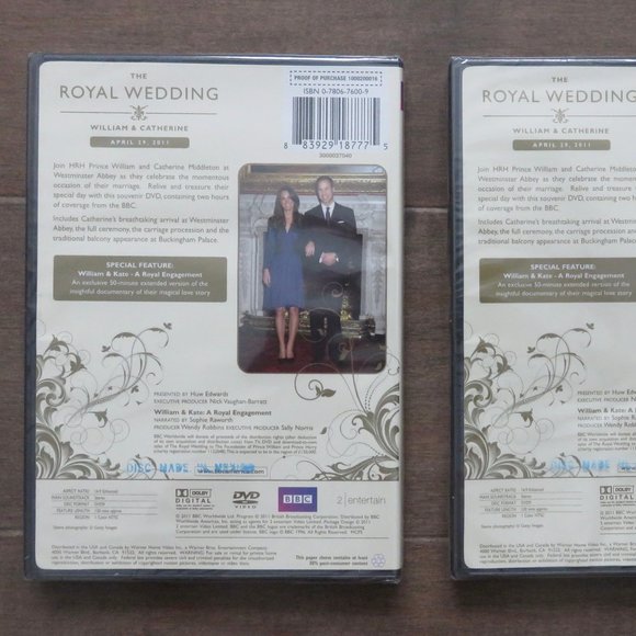 *GIFTS* NEW Lot of 2 The Royal Wedding: William & Catherine - Picture 4 of 4